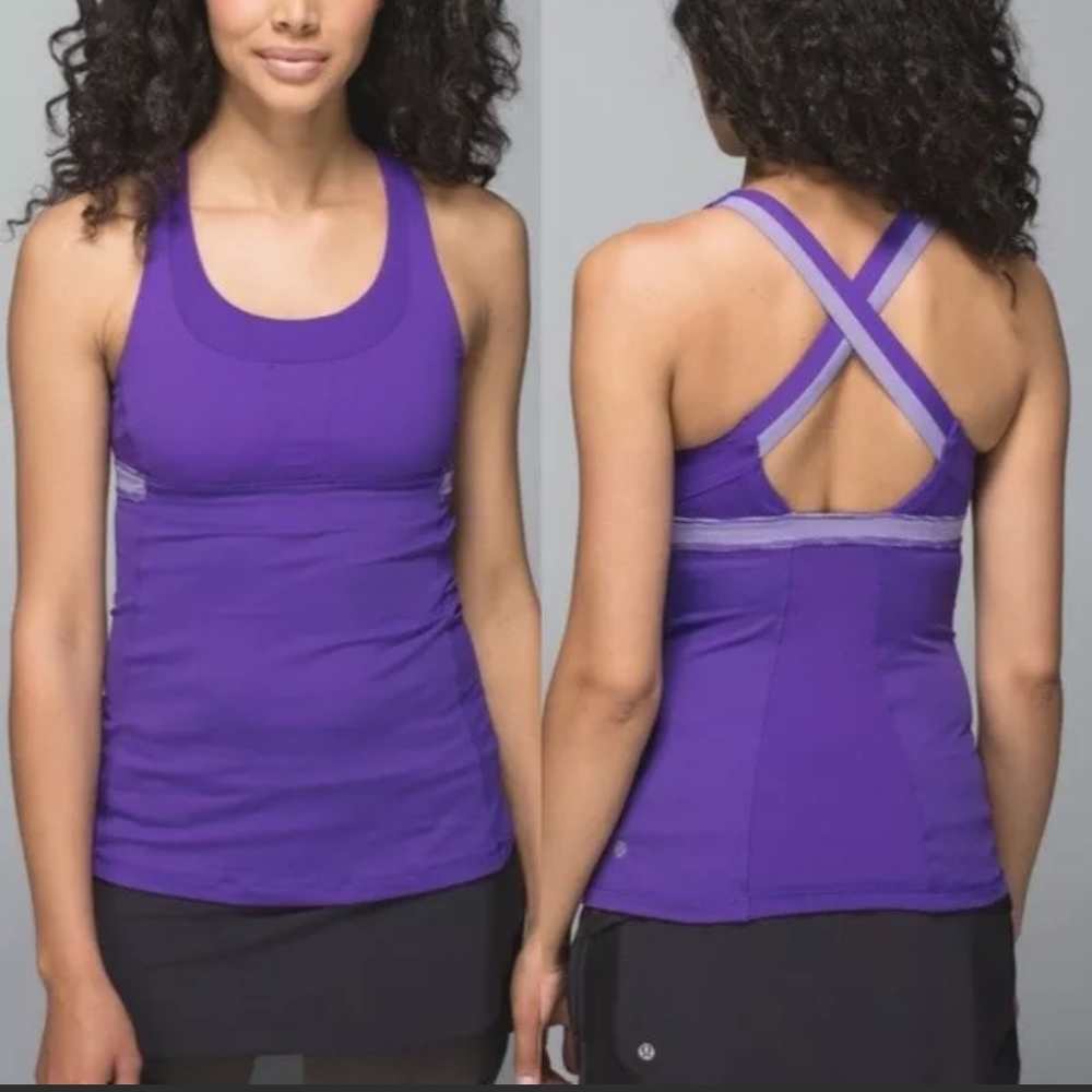 Lululemon Stuff Your Bra Tank in Bruised Berry - Picture 1 of 7